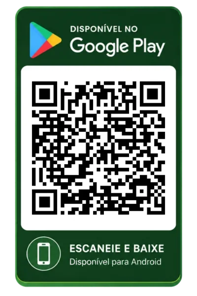 QR code original para baixar o aplicativo na Google Play